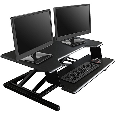 Kantek Desktop Riser Workstation Sit To Stand Black (KTKSTS900)