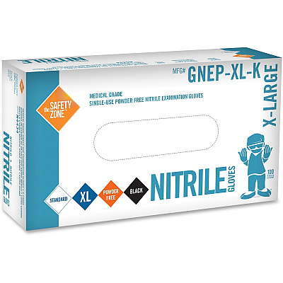 Safety Zone Medical Nitrile Exam Gloves (SZNGNEPXLK)