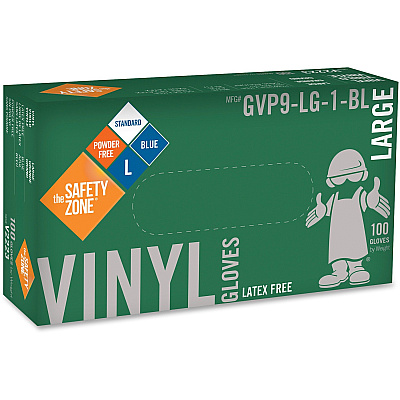 Safety Zone General-purpose Vinyl Gloves (SZNGVP9LG1BL)