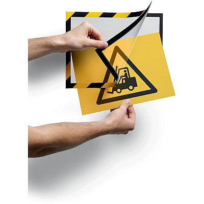 Durable DURAFRAME SECURITY Self-Adhesive Magnetic Letter Sign Holder (DBL4770130)
