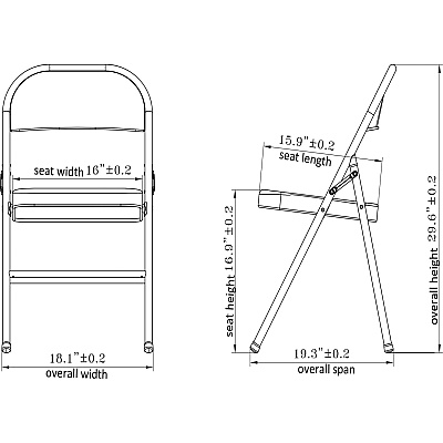 Lorell Folding Chairs (LLR62527)