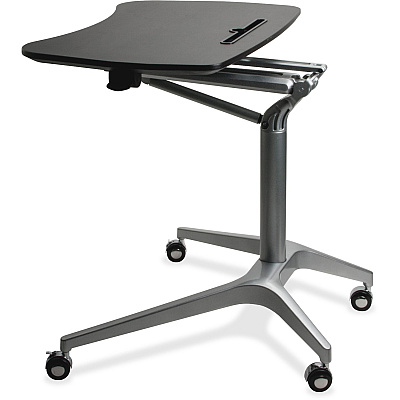 Lorell Gas Lift Height-Adjustable Mobile Desk (LLR84838)