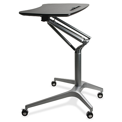 Lorell Gas Lift Height-Adjustable Mobile Desk (LLR84838)