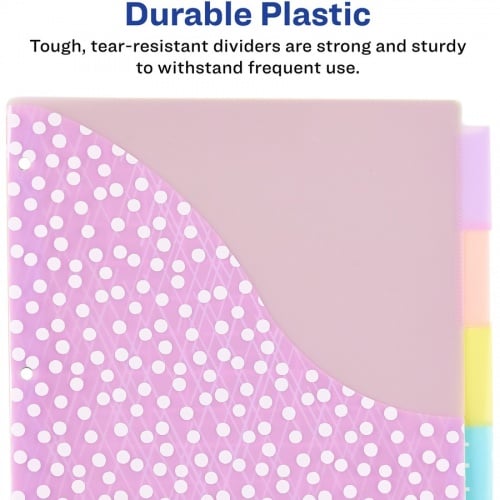 Avery Big Tab Pocket Plastic Insertable Dividers - Fashion Designs (07714)
