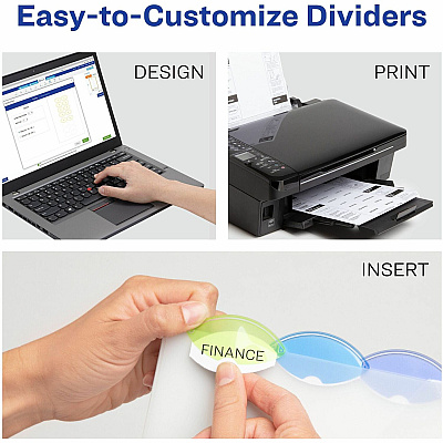 Avery Insertble Style Edge Plastic Pocket Dividers (AVE11292)