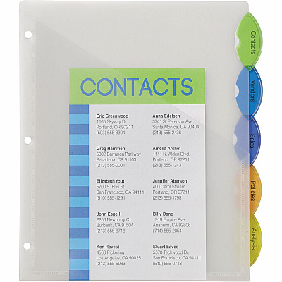Avery Insertble Style Edge Plastic Pocket Dividers (AVE11292)