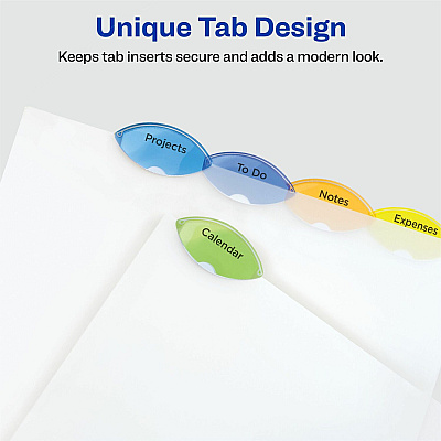 Avery Insertble Style Edge Plastic Pocket Dividers (AVE11292)