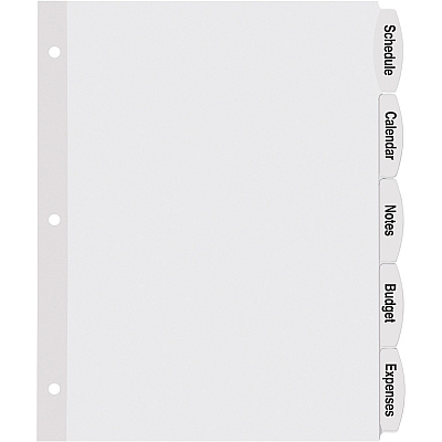 Avery Big Tab Printable Label Dividers, Easy Peel Labels, 5 Tabs (AVE14432)
