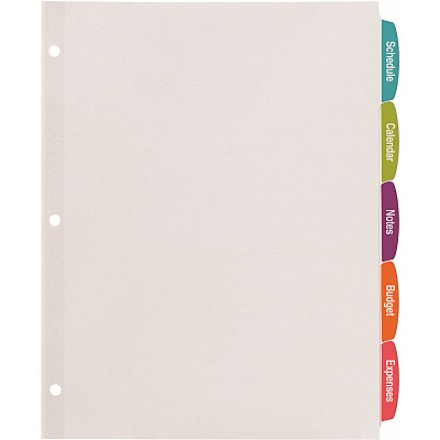 Avery Big Tab Printable Label Dividers, Easy Peel Labels, 5 Tabs (AVE14432)