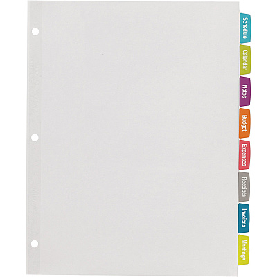 Avery Big Tab Printable Label Dividers, Easy Peel Labels, 8 Tabs (AVE14433)