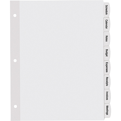 Avery Big Tab Printable White Label Dividers (AVE14435)