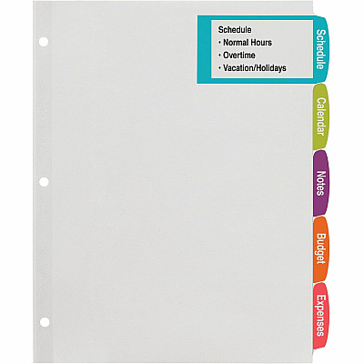 Avery Big Tab Printable Large White Label Dividers (AVE14438)