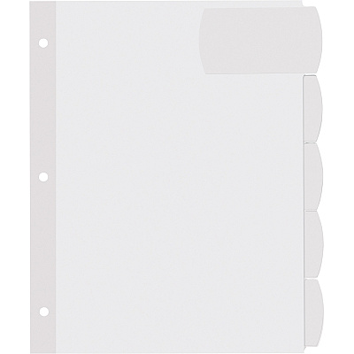 Avery Big Tab Printable Large White Label Dividers (AVE14438)