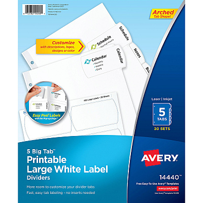 Avery Big Tab Tab Divider (AVE14440)