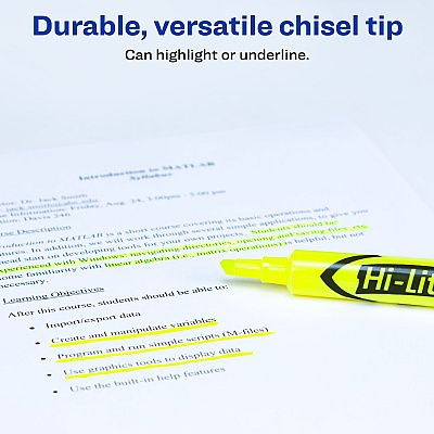 Avery Hi-Liter Desk-Style Highlighters (AVE98208)