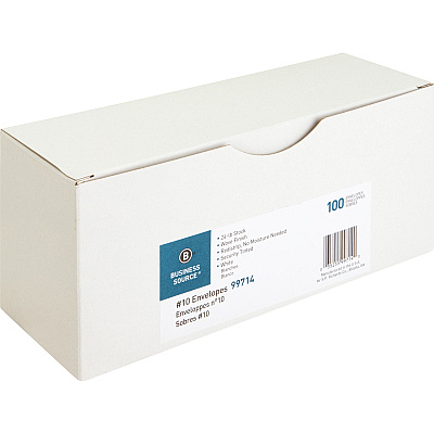 Business Source No. 10 Peel-to-seal Security Envelopes (BSN99714)