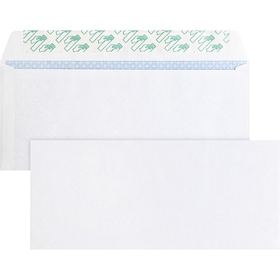 Business Source No. 10 Peel-to-seal Security Envelopes (BSN99714)