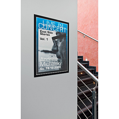 Durable DURAFRAME Self-Adhesive Magnetic Tabloid Sign Holder (DBL476901)