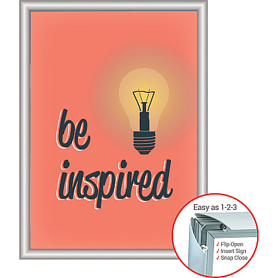 deflecto Wall-Mount Display Frame (DEF690001)