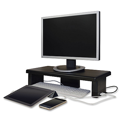 DAC Stax Ergonomic Height Adjustable Monitor Stand with 2 USB Ports (DTA02159)