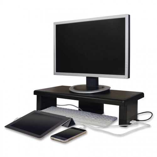 DAC Stax Ergonomic Height Adjustable Monitor Stand with 2 USB Ports (02159)