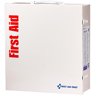 First Aid Only 3-Shelf First Aid Cabinet with Medications - ANSI Compliant (FAO90575)