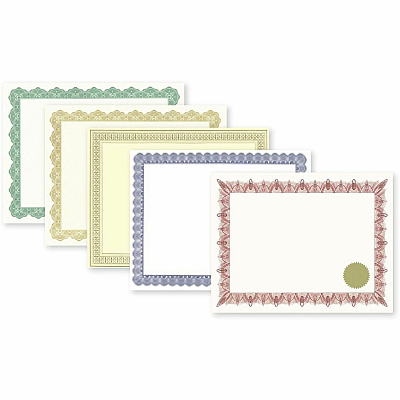 Geographics Award Certificates Burgundy Gold Foil (GEO48673)