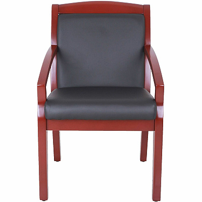 Lorell Sloping Arms Wood Frame Guest Chair (LLR20020)