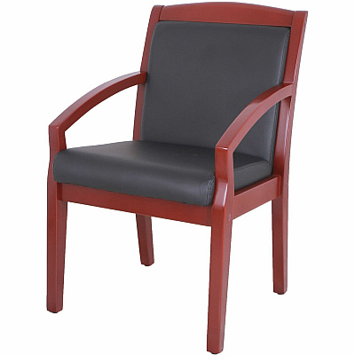 Lorell Sloping Arms Wood Frame Guest Chair (LLR20020)