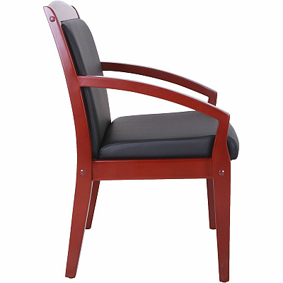 Lorell Sloping Arms Wood Frame Guest Chair (LLR20020)