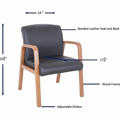 Lorell Upholstered Guest Chair (LLR20026)