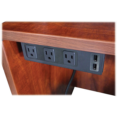 Lorell Under Desk AC Power Center with USB Charger (LLR33993)