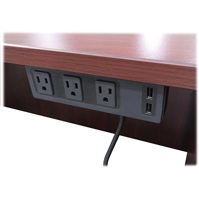 Lorell Under Desk AC Power Center with USB Charger (LLR33993)