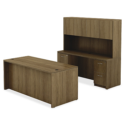 Lorell Chateau Series Bowfront Desk (LLR34354)