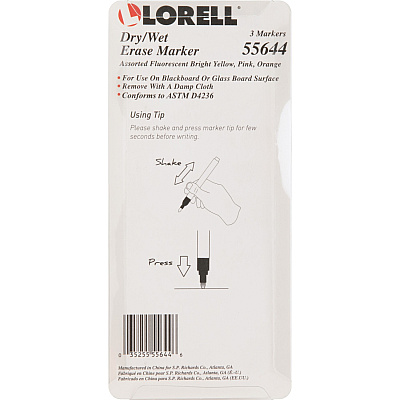 Lorell Dry/Wet-Erase Markers (LLR55644)