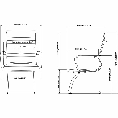 Lorell Modern Guest Chairs (LLR59504)