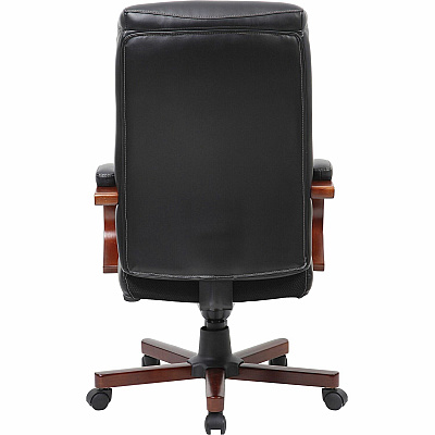 Lorell Executive High-Back Wood Finish Office Chair (LLR69531)