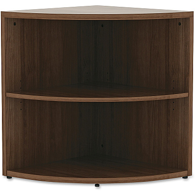 Lorell Essentials Series Desk End Corner Bookcase (LLR69617)
