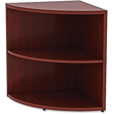 Lorell Essentials Series Desk End Corner Bookcase (LLR69893)