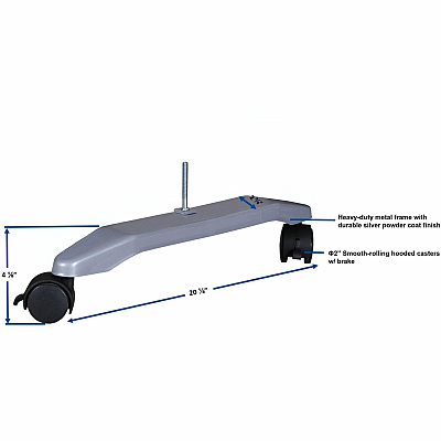 Lorell Mobile T-Foot Set With Casters (LLR69898)