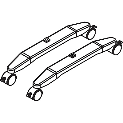 Lorell Mobile T-Foot Set With Casters (LLR69898)