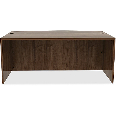 Lorell Essentials Series Bowfront Desk Shell (LLR69952)