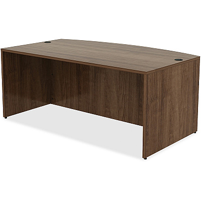 Lorell Essentials Series Bowfront Desk Shell (LLR69952)