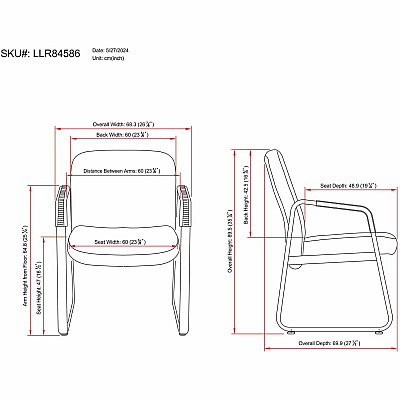 Lorell Big & Tall Upholstered Guest Chair (LLR84586)