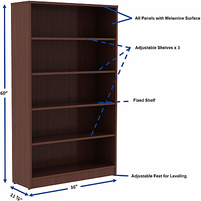 Lorell Laminate Bookcase (LLR99787)