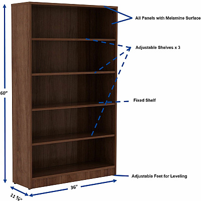 Lorell Laminate Bookcase (LLR99789)