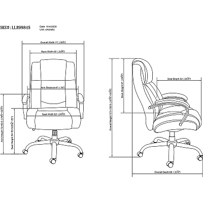 Lorell Big & Tall Chair with UltraCoil Comfort (LLR99845)