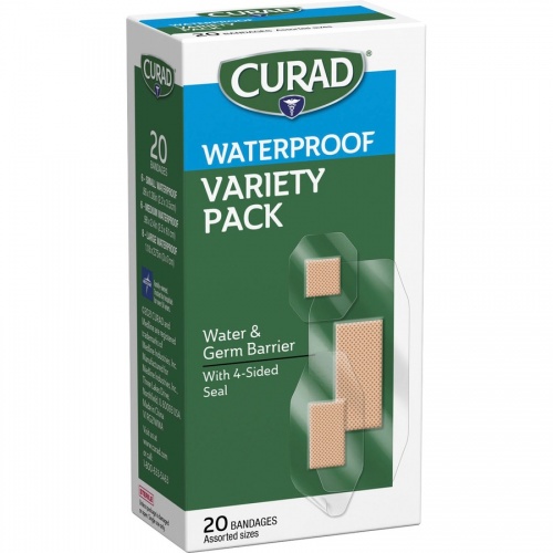 Curad Assorted Waterproof Transparent Bandages (CUR5108)