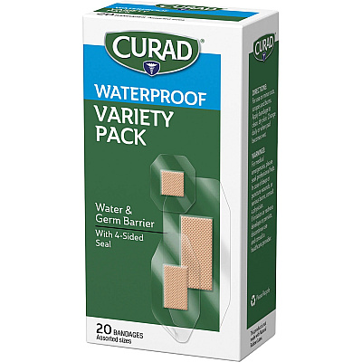 Curad Assorted Waterproof Transparent Bandages (MIICUR5108)