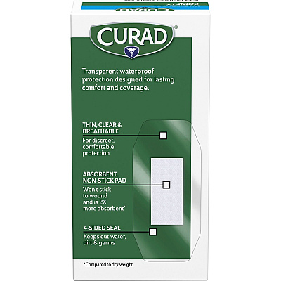 Curad Assorted Waterproof Transparent Bandages (MIICUR5108)